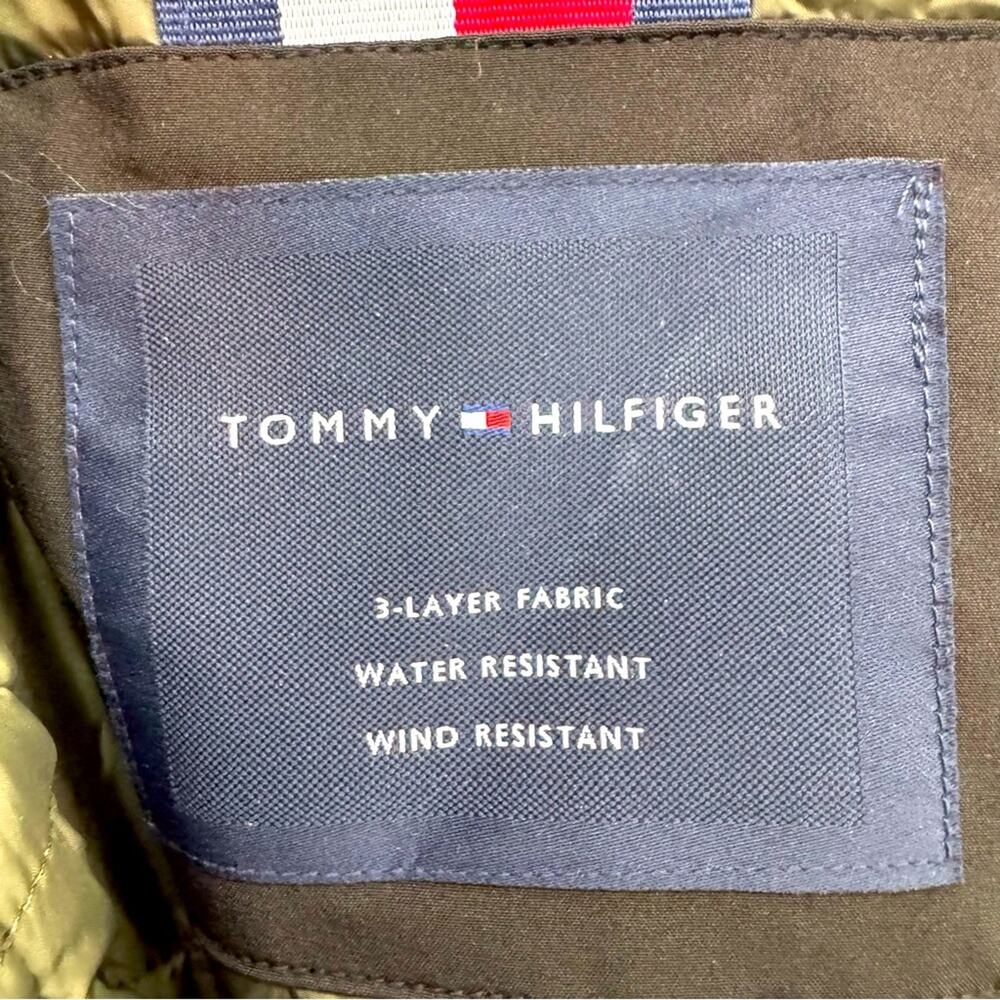 NWT Men’s Tommy Hilfiger Water & Wind Resistant Zip-up Hooded Jacket Black Large - Picture 5 of 9